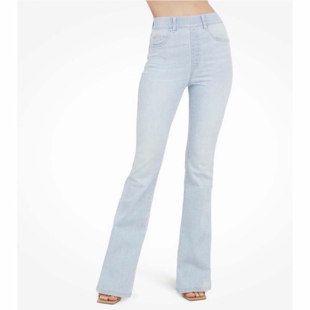 SPANX Light Wash Flare Jeans